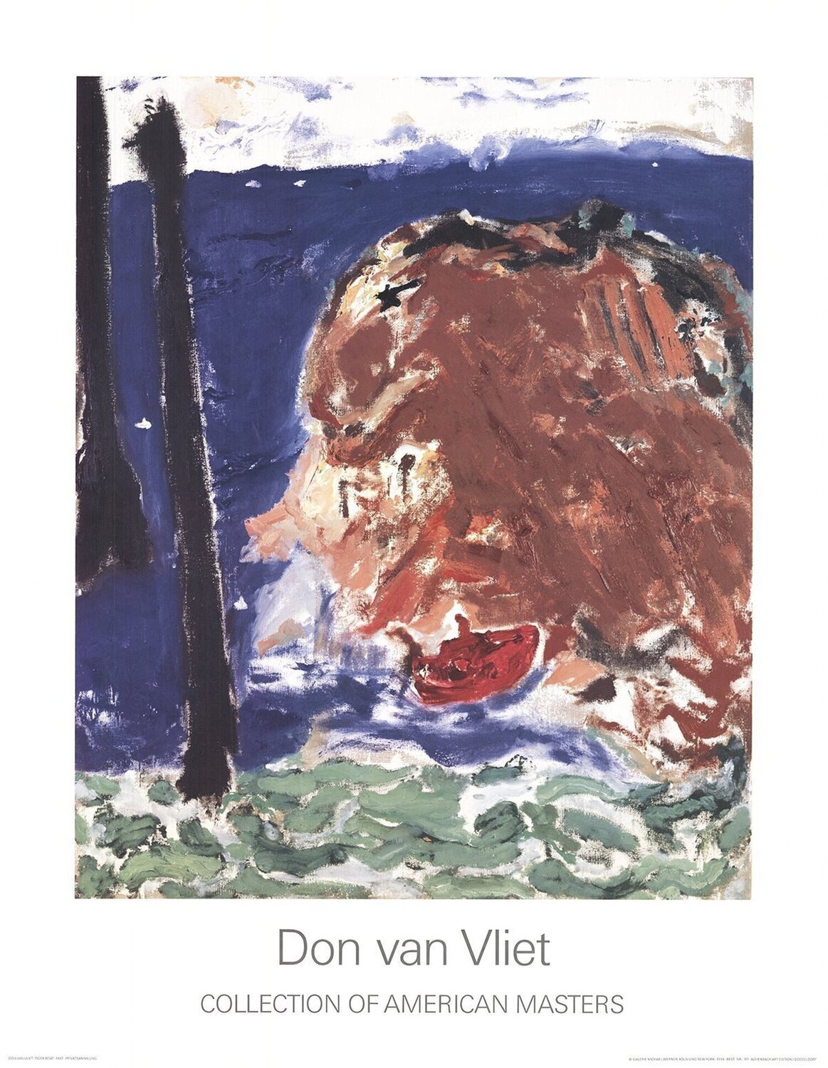 Tiger Boat Don Van Vliet Print for sale