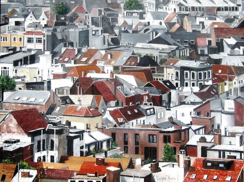 Antwerp par Max Baris, Peinture en vente sur Singulart