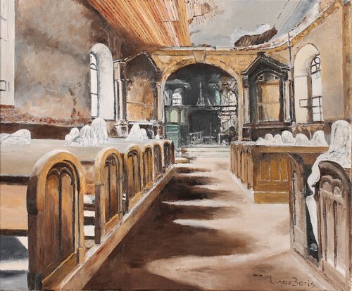 The creepy Church von Max Baris, Malerei kaufen auf Singulart