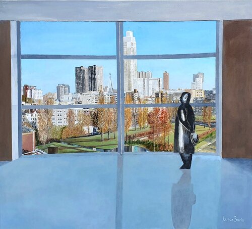 Monsieur Jacques visiting The Depot von Max Baris, Malerei kaufen auf Singulart