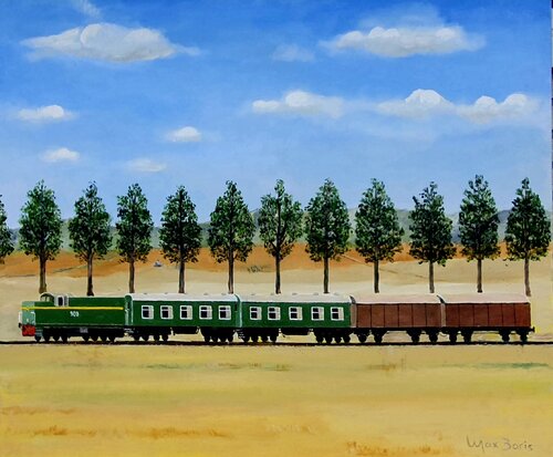 On the Way Home par Max Baris, Peinture en vente sur Singulart