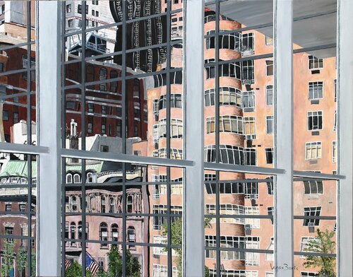View from the MoMa by Max Baris, 油畫 for Sale on Singulart
