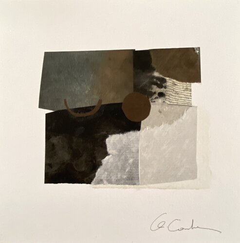 Composition 31 collages papiers encrés by Chantal Cartier, Work on Paper for Sale on Singulart