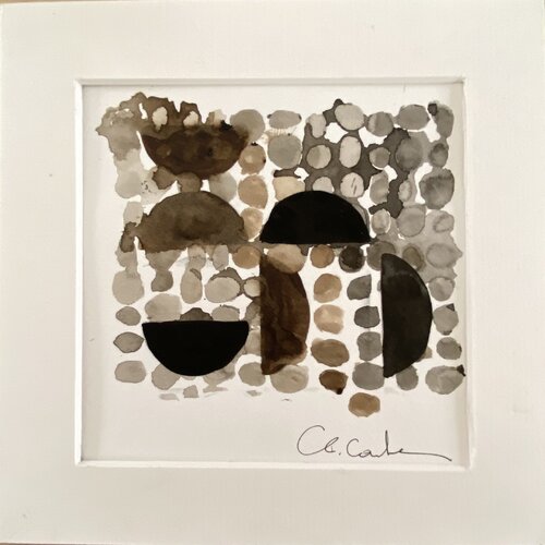 Composition 32 Encre de chine et brou de noix par Chantal Cartier, Œuvre sur papier en vente sur Singulart