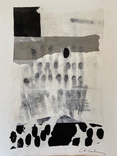 Composition 51 - Papier de riz encré -pigments von Chantal Cartier, Werk auf Papier kaufen auf Singulart