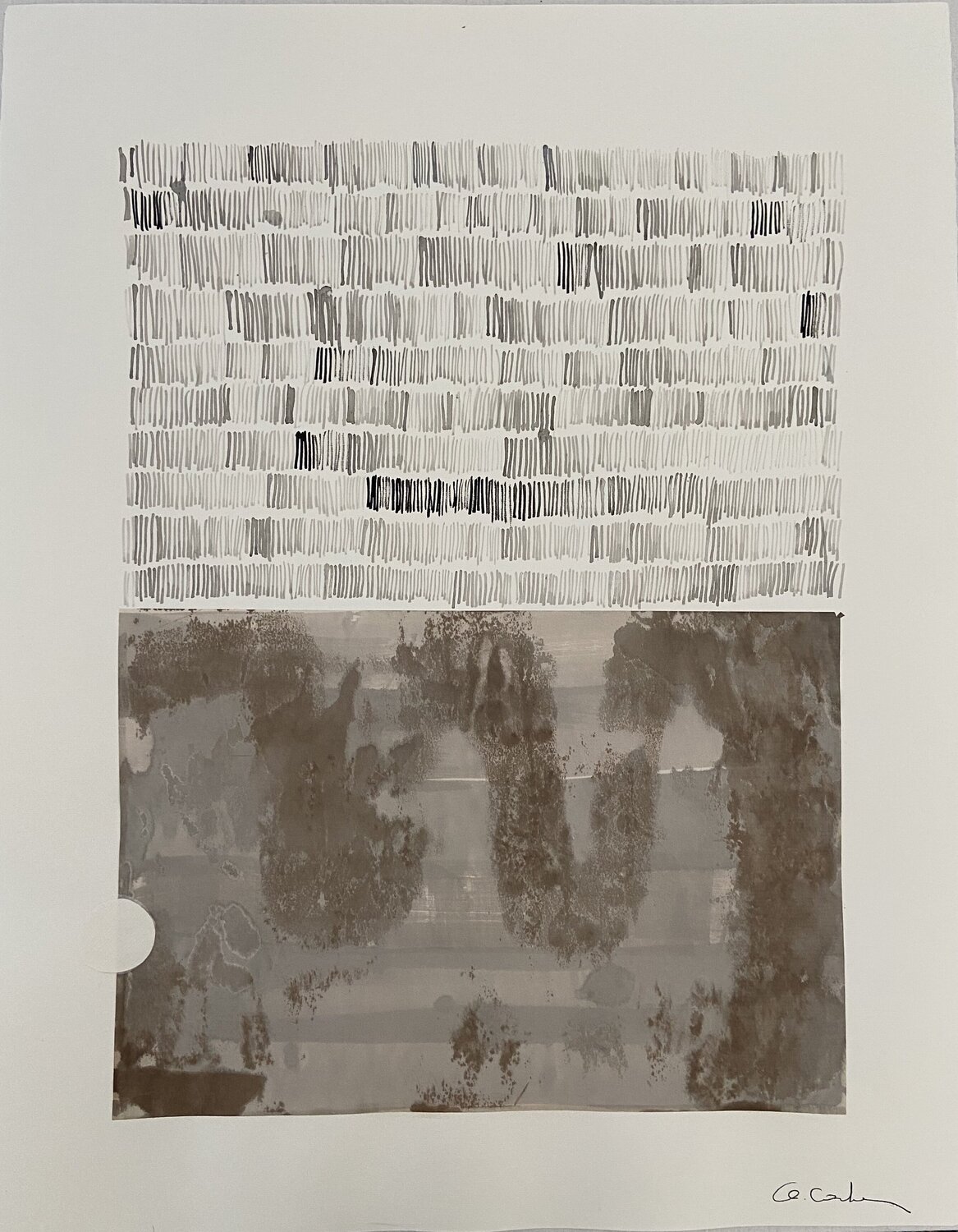 Lignes  XIII Chantal Cartier Obra en papel en venta