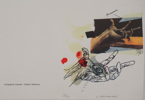 Etude d'une main Grünewal by Vladimir Velickovic, 인쇄 for Sale on Singulart