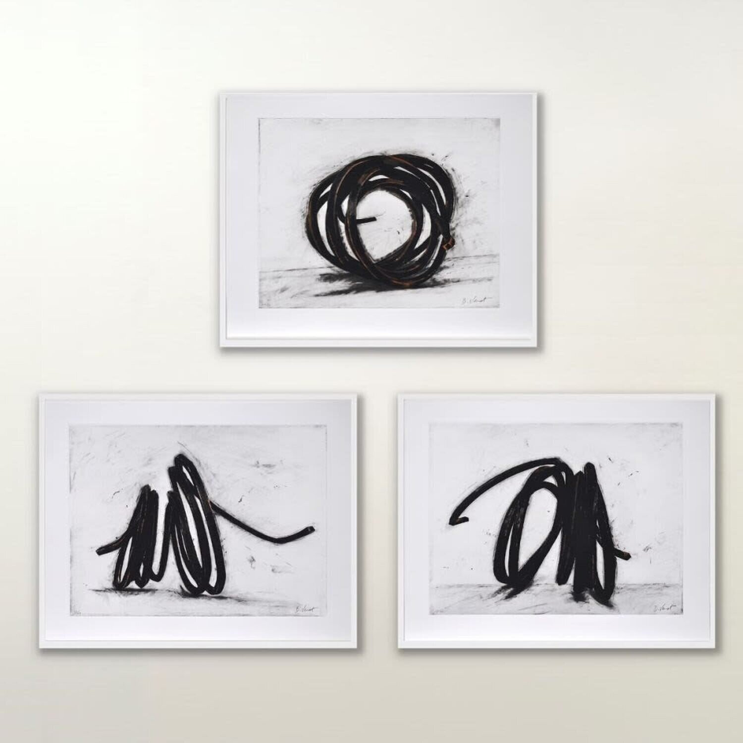 Indeterminate Line (Portfolio of 3) Bernar Venet Édition à vendre