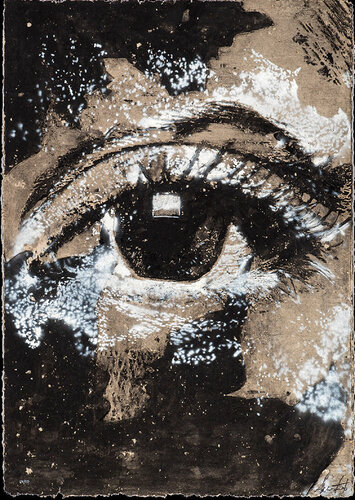 Decal par Vhils, Œuvre sur papier en vente sur Singulart