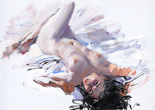 Morning stretches von Evgeniy Monahov, Werk auf Papier kaufen auf Singulart
