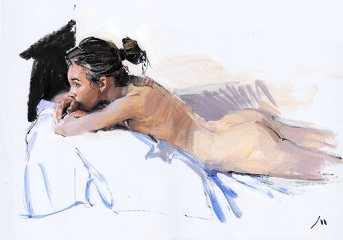 Upset Spynx von Evgeniy Monahov, Werk auf Papier kaufen auf Singulart