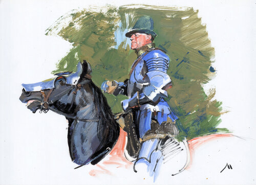 Sir Dominic Sewell at the St. George's Jousting Tournament in Moscow in 2019 Evgeniy Monahov