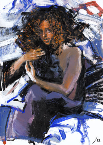 Black & White Love (sketch) di Evgeniy Monahov, Opera su carta in vendita su Singulart