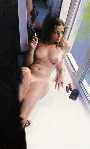 Between Light and Shadow by Evgeniy Monahov, Painting for Sale on Singulart