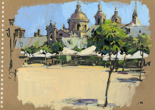Hot afternoon at San Lorenzo de El Escorial Evgeniy Monahov