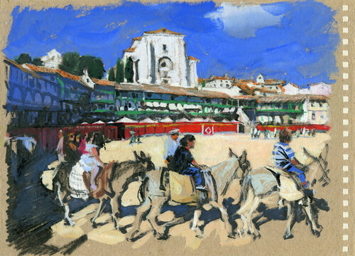 Plaza Mayor in the town of Chinchon. Part 1 Evgeniy Monahov