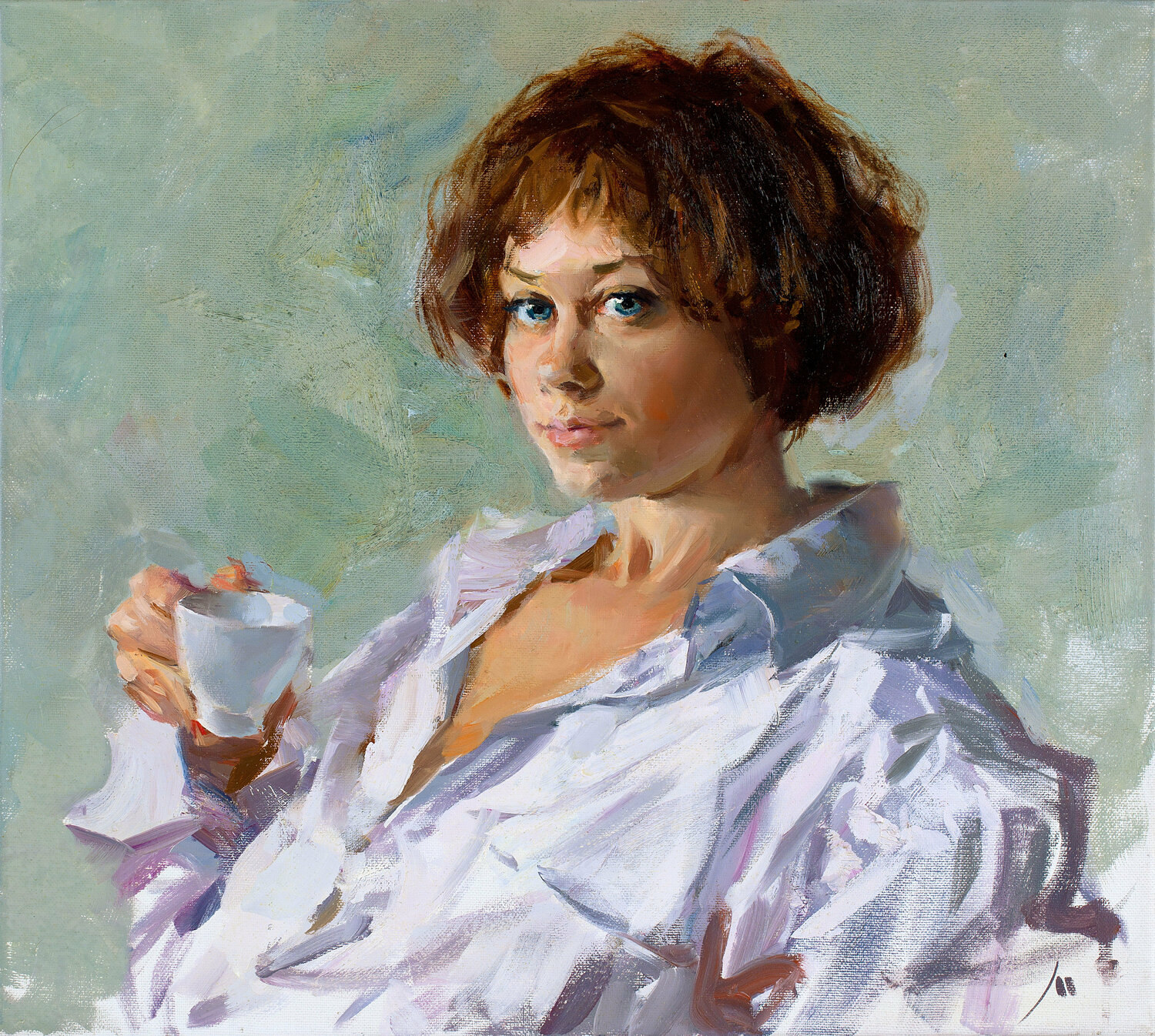 Morning coffee with Julia Evgeniy Monahov