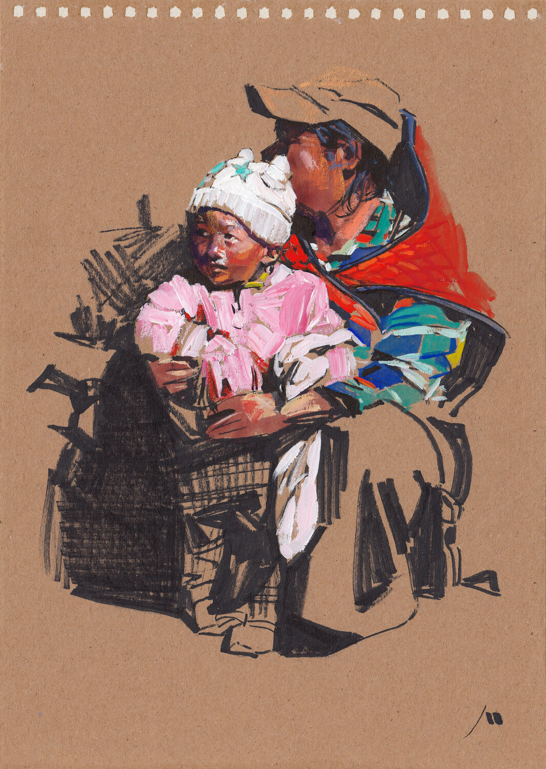 Mother and Son (sketch) Evgeniy Monahov