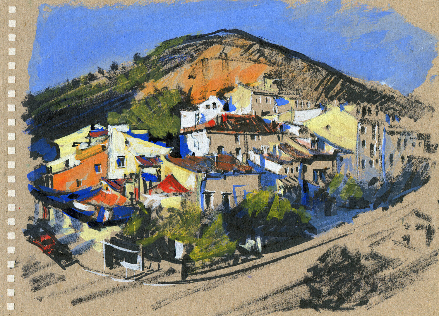 Small town under the mountain Evgeniy Monahov