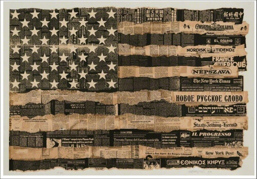 Melting Pot Flag by Massimo Vignelli, 인쇄 for Sale on Singulart