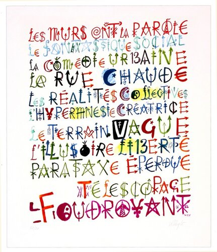 Les murs ont la parole von Jacques Villeglé, Druck kaufen auf Singulart