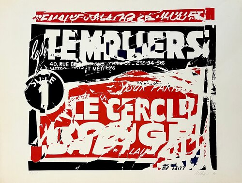 Arrachages : Templier di Jacques Villeglé, Stampa in vendita su Singulart