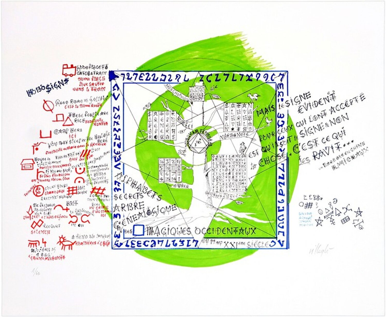 Hobo Jacques Villeglé Stampa in vendita