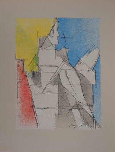 Le lecteur by Jacques Villon, 版画 for Sale on Singulart