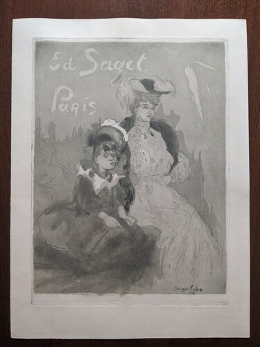 Carte adresse Sagot 1904 von Jacques Villon, Druck kaufen auf Singulart
