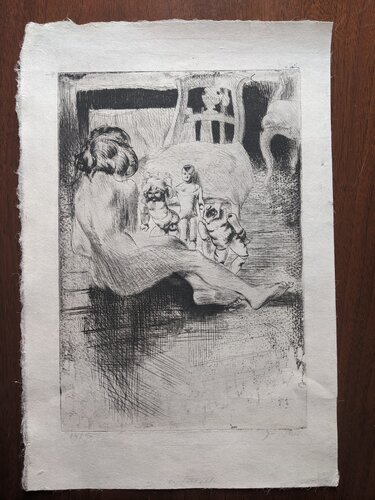 Minne aux Poupées di Jacques Villon, Stampa in vendita su Singulart