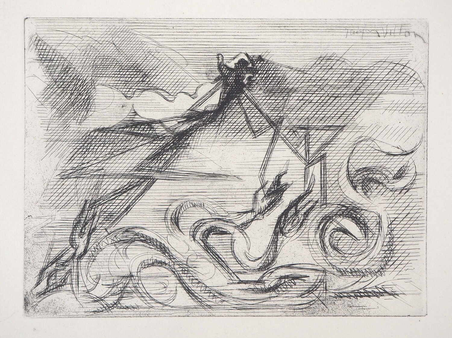 Montagne surréaliste Jacques Villon Print for sale