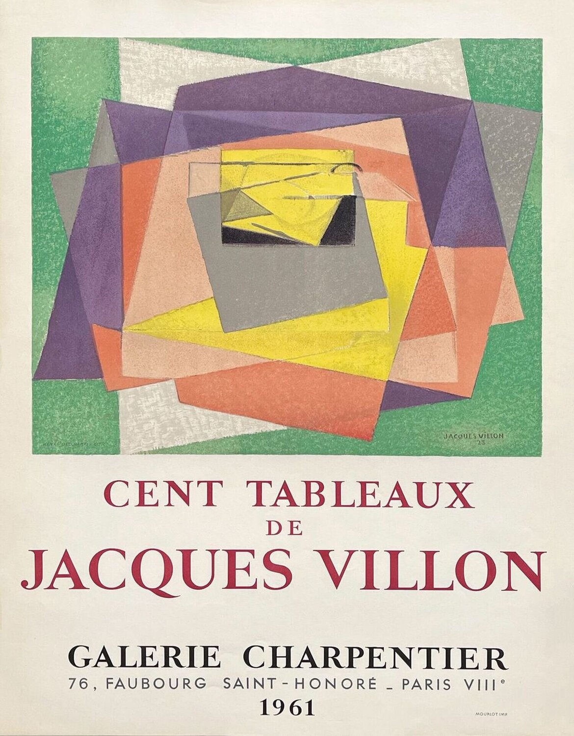 Expo 61 - Galerie Charpentier Jacques Villon Druck zu verkaufen
