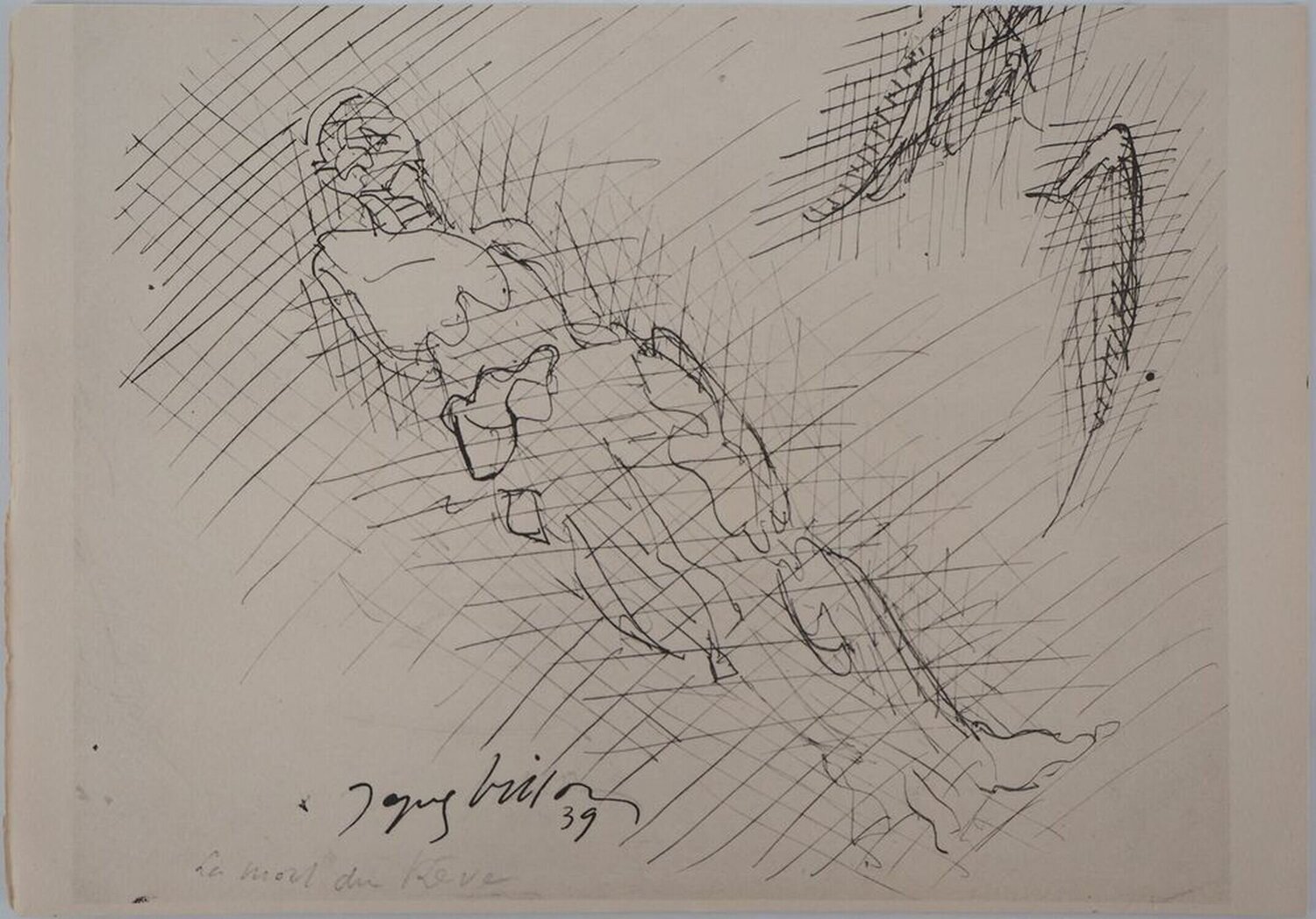 La Mort du rêve Jacques Villon Opera su carta in vendita