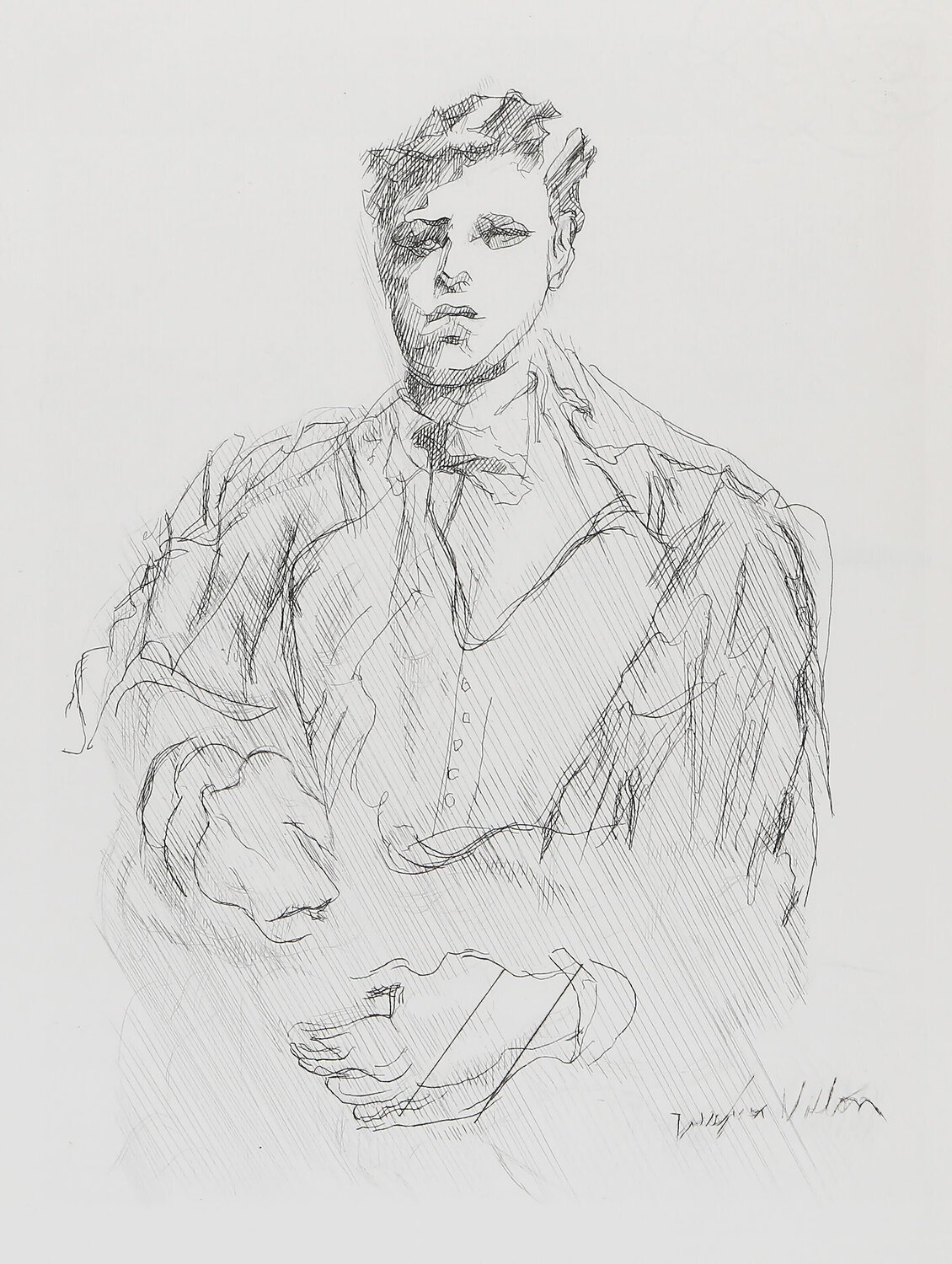 Portrait de Rimbaud Jacques Villon Print for sale