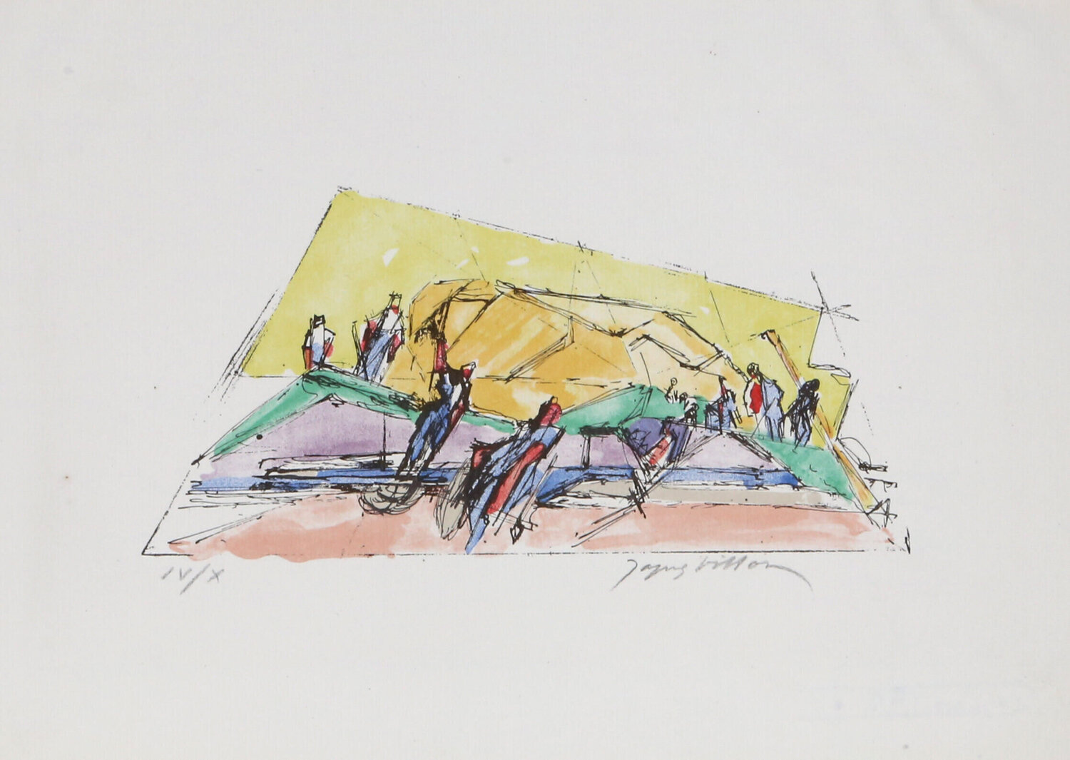 La Moisson from Poemes de Leur Temps Jacques Villon Stampa in vendita