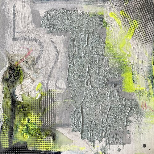 Yellow press van Christin Farr, Schilderij te koop op Singulart