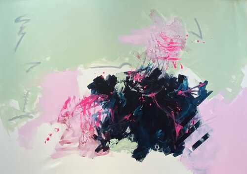 Der Büffelmann van Christin Farr, Schilderij te koop op Singulart