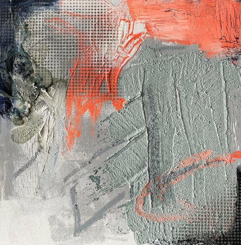 Orange Heart van Christin Farr, Schilderij te koop op Singulart