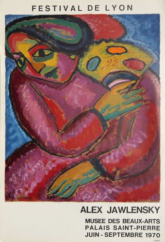 Expo 70 - Musée des Beaux Arts Palais Saint Pierre - Lyon by Alexej von Jawlensky, Work on Paper for Sale on Singulart