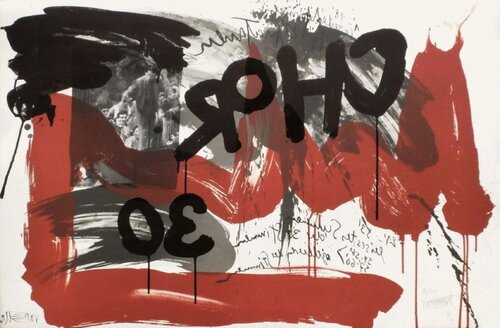 Le Cri VIII (30 choristes) von Wolf Vostell, Druck kaufen auf Singulart