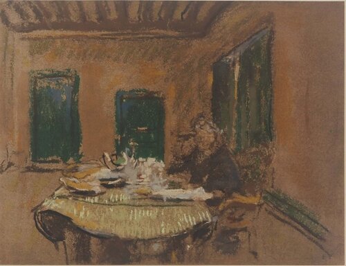Madame Vuillard à table by Édouard Vuillard, 版画 for Sale on Singulart