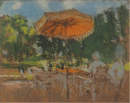 Le parasol orange by Édouard Vuillard, Print for Sale on Singulart