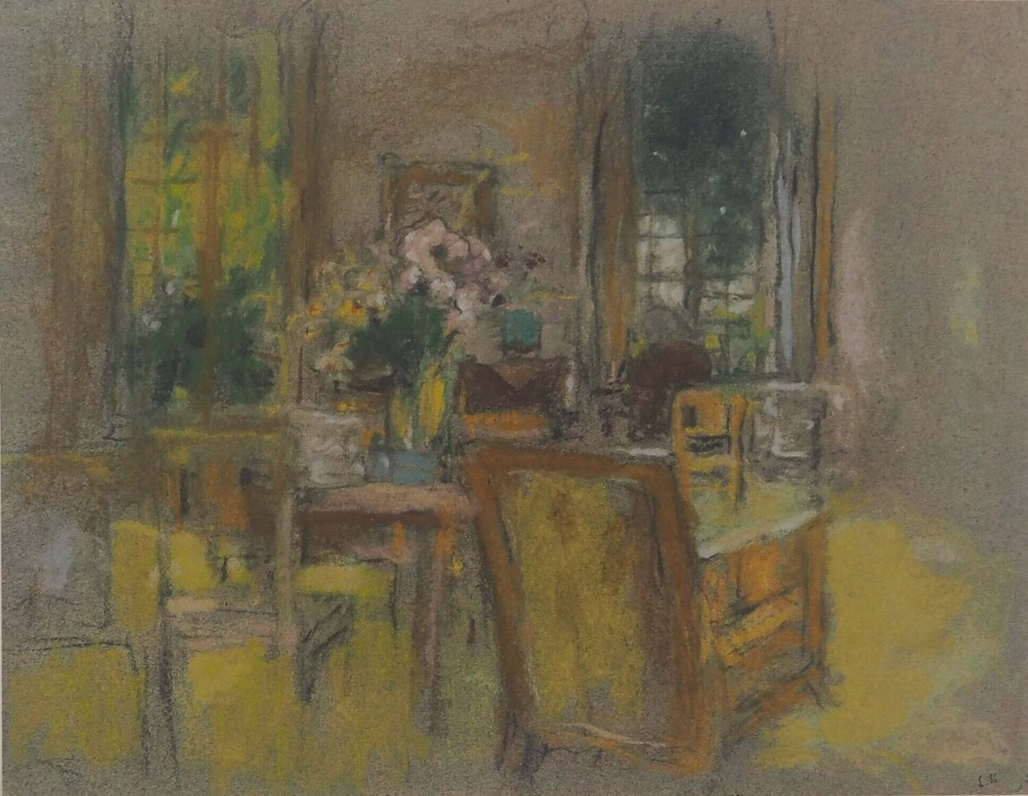 Le salon aux Clayes Édouard Vuillard Print for sale