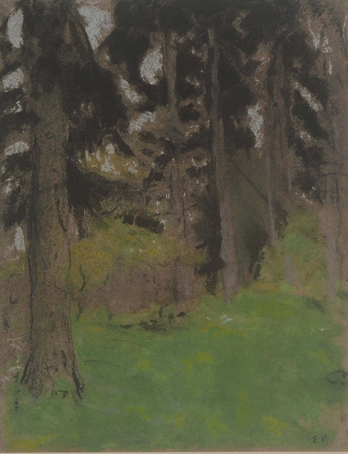 Les sapins Édouard Vuillard Afdruk te koop