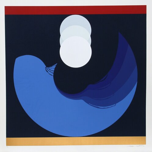 Evolution Series Blue di Thomas W. Benton, Stampa in vendita su Singulart