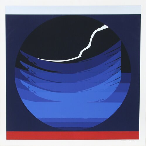 Gate Series Blue von Thomas W. Benton, Druck kaufen auf Singulart