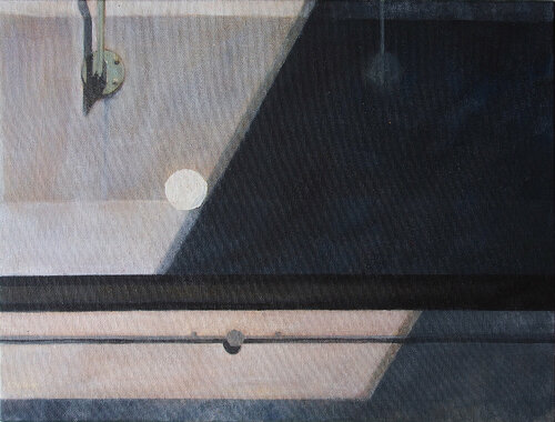 Shadow Across Two Walkways von Vicky Dale, Malerei kaufen auf Singulart