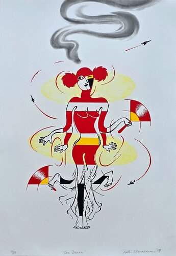 Fan Dance  (FREE U.S. SHIPPING) by Patti Warashina, 인쇄 for Sale on Singulart