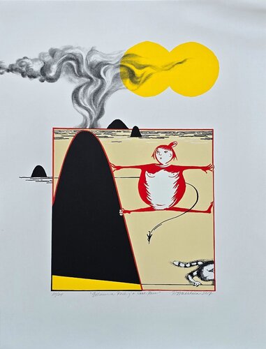 Between a Rock & a Hard Place  (FREE U.S. SHIPPING) by Patti Warashina, Print for Sale on Singulart
