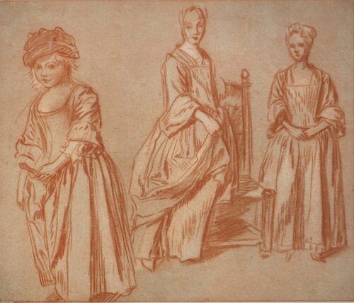 Trois jeunes femmes by Jean-Antoine Watteau, Print for Sale on Singulart